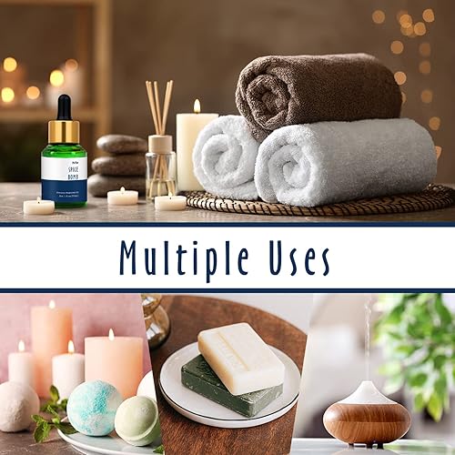 Miniatura 5 de MitFlor - Aceite aromático de bomba de especias, aceite perfumado individual de gran tamaño de grado prémium para fabricación de jabón y velas,