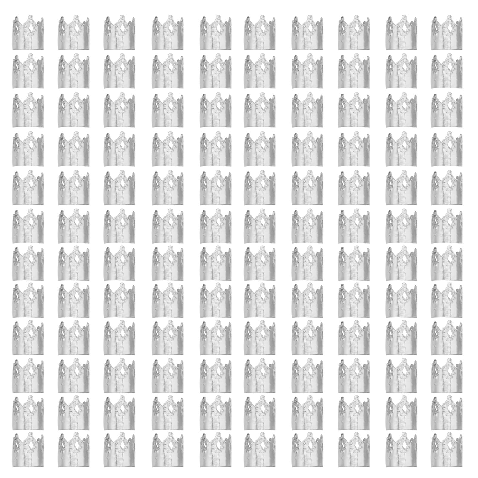 Flosius Dreadlocks Beads, 120 PCS Silver Crown Hair Jewelry for Women Braids Accessories Adjustable Hair Cuffs Iron Braiding Hair Ring Decoration