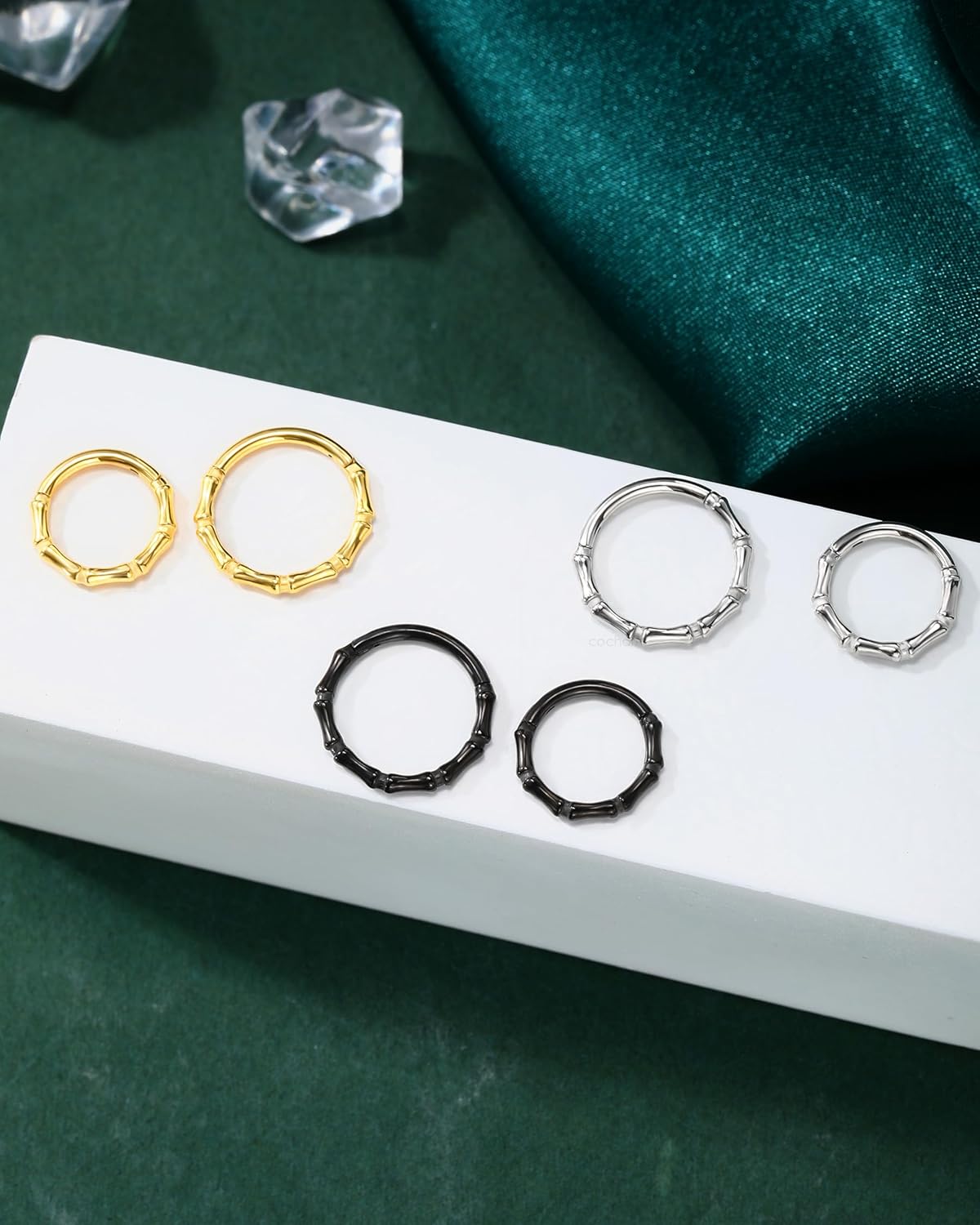 COCHARM Minimalist Septum Rings 16G Nose Hoop Rings Helix Daith Earrings for Women Men 316L Surgical Steel Helix Daith Piercing Jewelry - Image 6