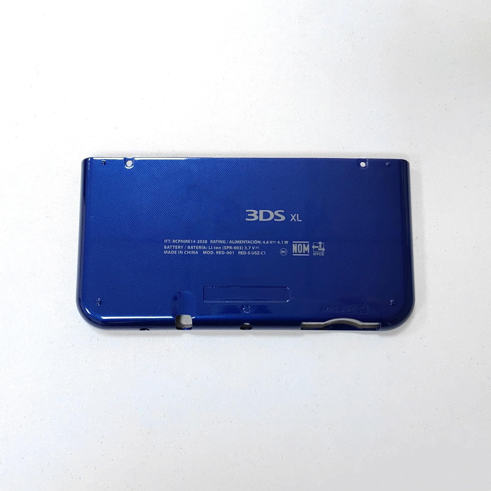 Carcasa Delantera y Trasera de Repuesto para Nintendo New 3DS XL Consola, Placas de Cubierta Superior/Inferior DIY Estuche de Placa Accesorios para New 3DSXL (Azul)