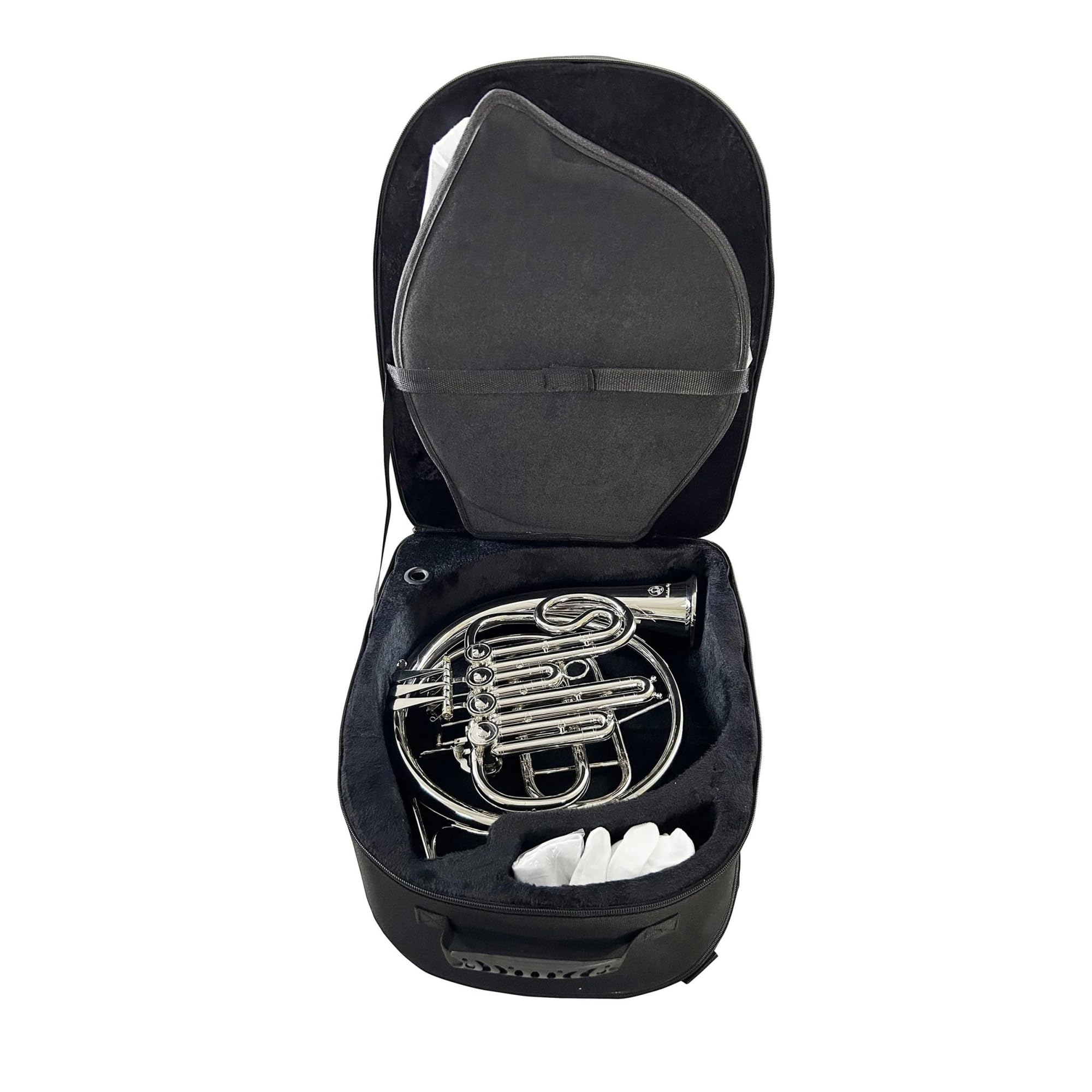 Róg francuski Pojedynczy klucz Bb French Horn 4 gałki niklowane
