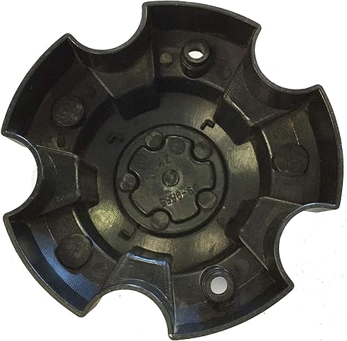 Miniatura 2 de Ultra Tapa central de rueda negra mate de 5 lengüetas (cantidad 1) p/n # 89-9855 con pernos
