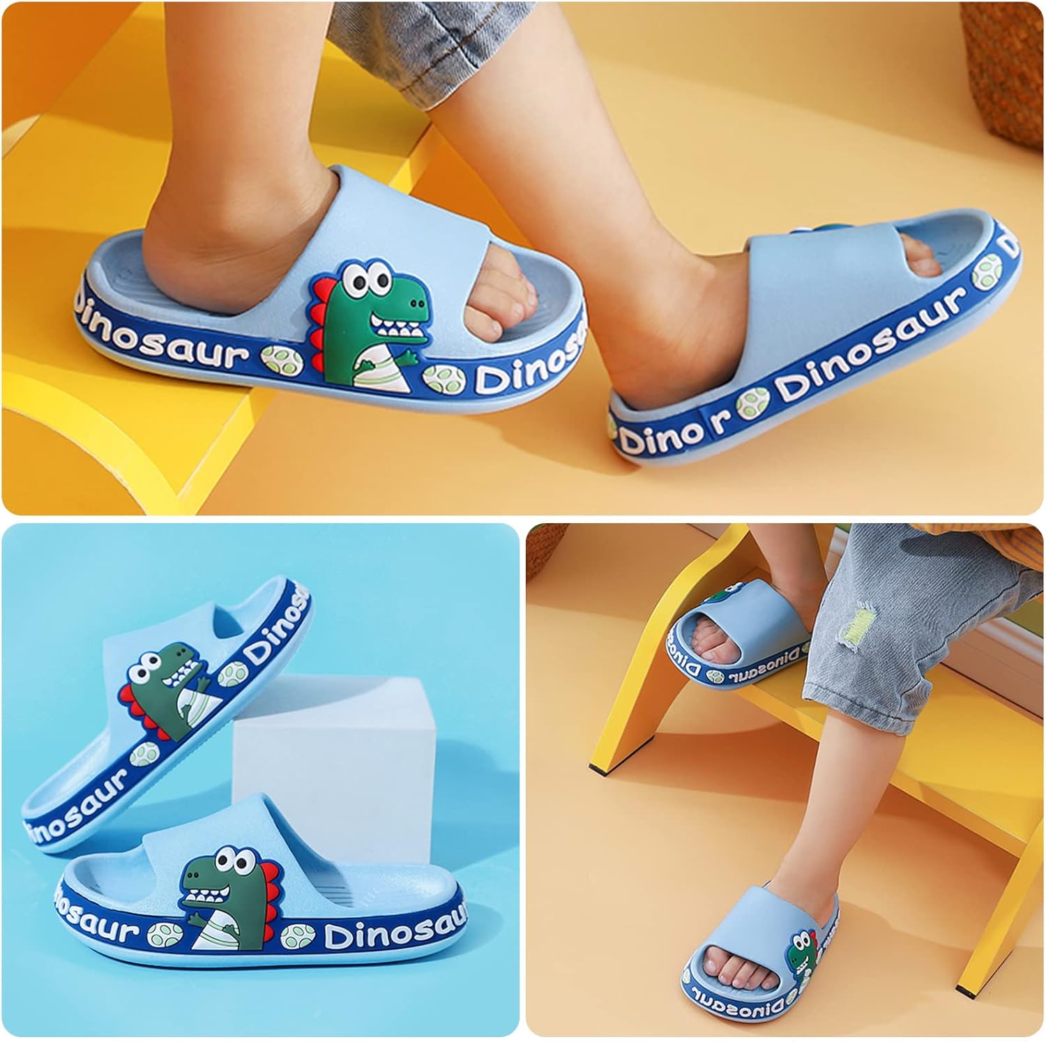 Kinder Badelatschen 24-36 EU - Rutschfeste Badeschuhe Unisex | Eva Sommer Schlappen Pantoletten