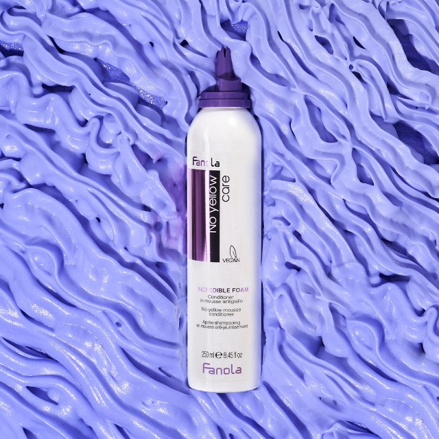 Fanola No Yellow Incredible Foam | Purple Hair Conditioner Mousse