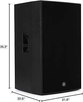 Yamaha DZR315 15 Inch 2000-Watt 3-Way Powered Speaker, Black