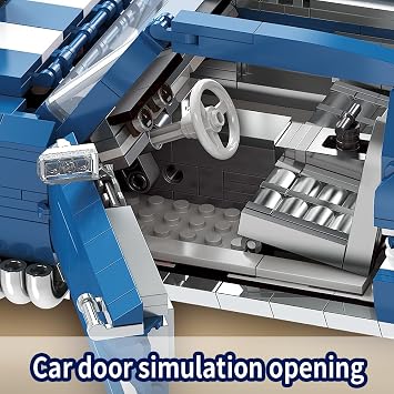 Sports GTRS Car Building Blocks Toys Boys or Adults Kits,1:10 MOC Building Set Raceing Car Model,Cars for Boys Age 14,Compatible with Lego(1680 Pcs)