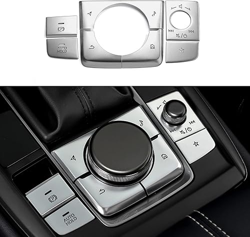 Miniatura 8 de Para Mazda 3 CX-30 CX-50 Cubierta De La Consola Central Del Coche Del Panel De Engranajes De La Pomo De Cambios De La Cubierta Del Botón De La