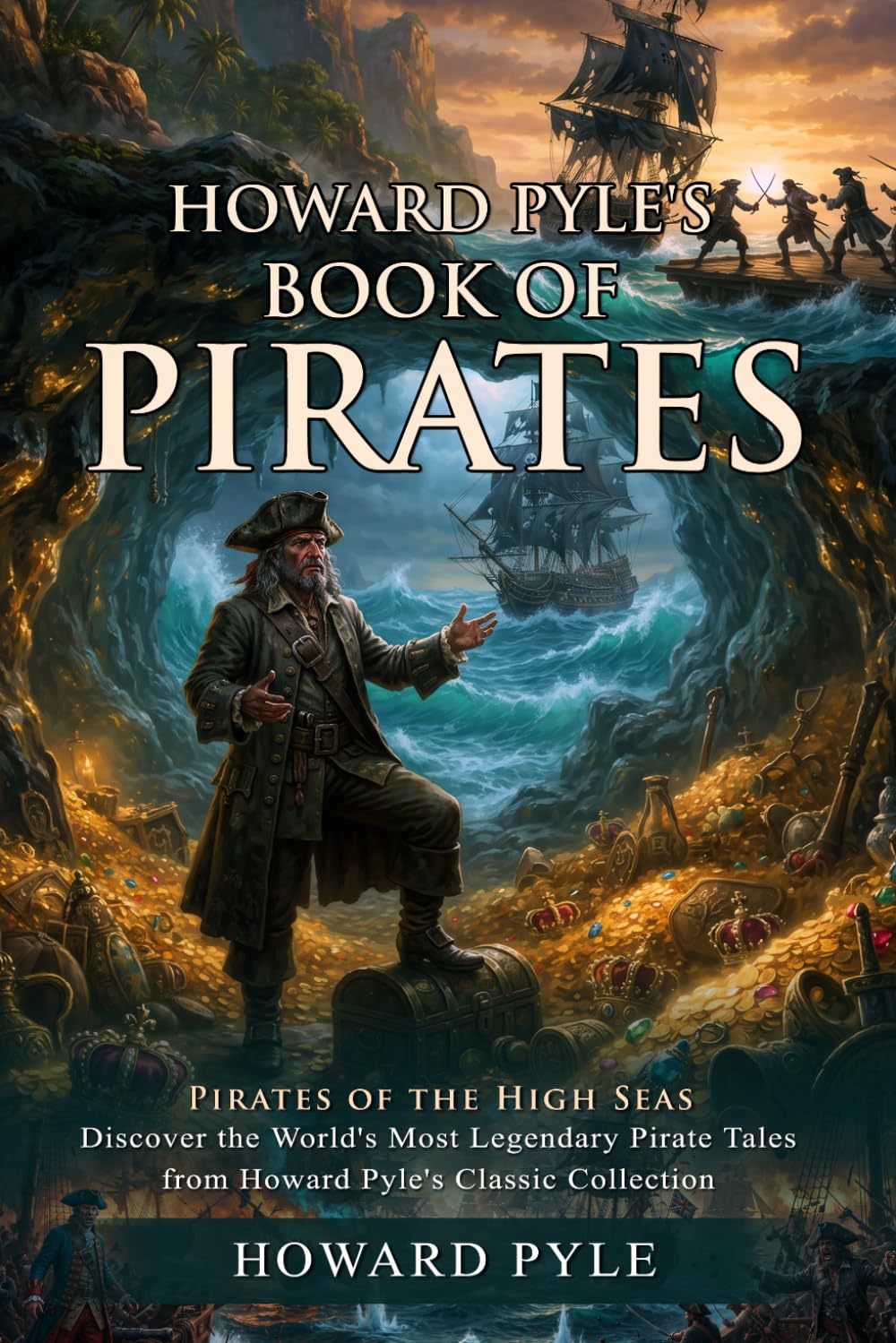 Howard Pyle's Book of Pirates: Historical Tales of Pirates and Hidden Treasures: Epic Adventures on the High Seas - Illustrated with Biography and Commentary