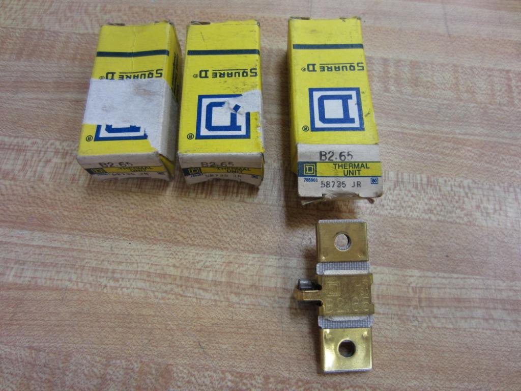 Square D B2.65 Overload Relay Heater Element B265 (Pack of 3)