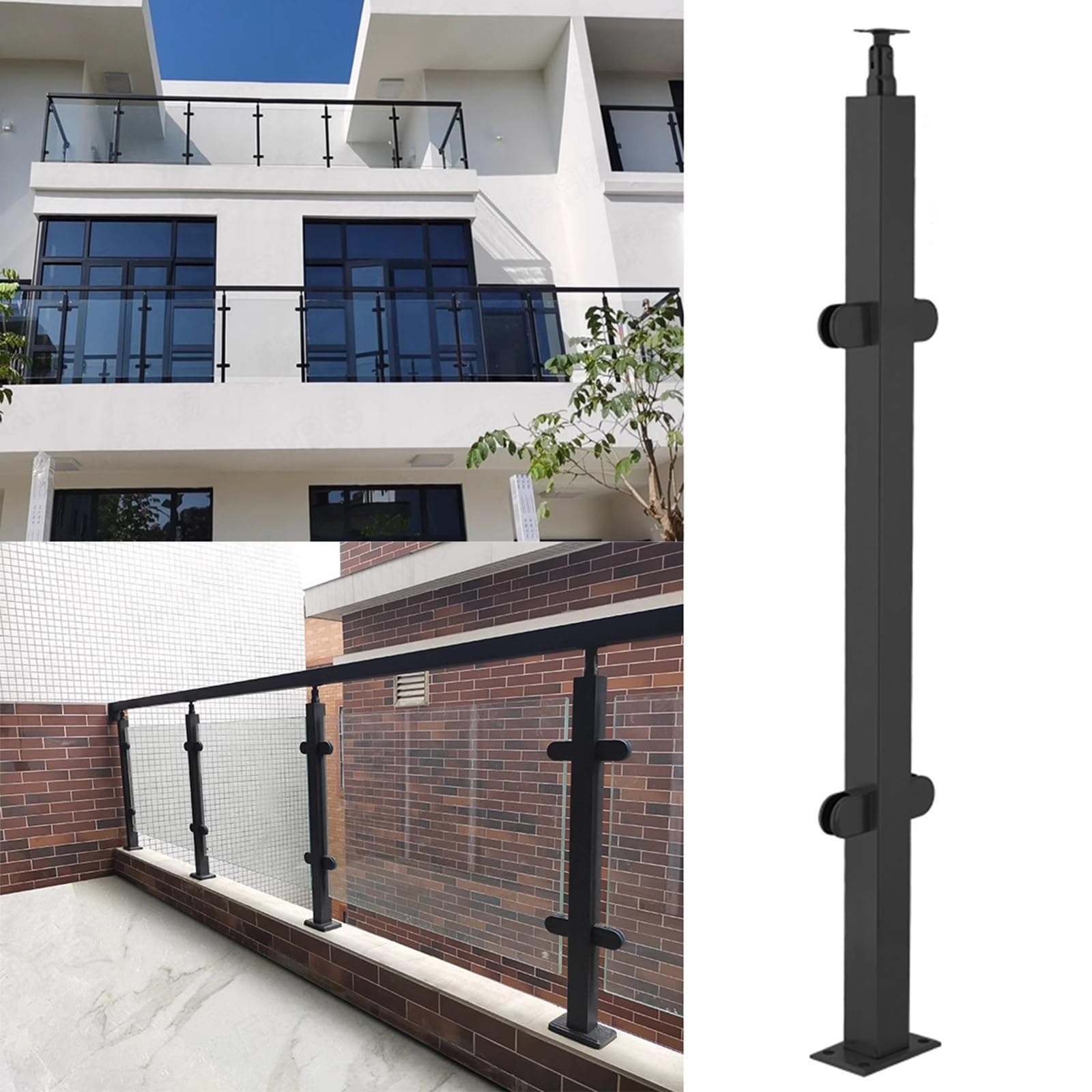 Poteaux de balustrade inox pour sécuriser une terrasse en hauteur avec style
