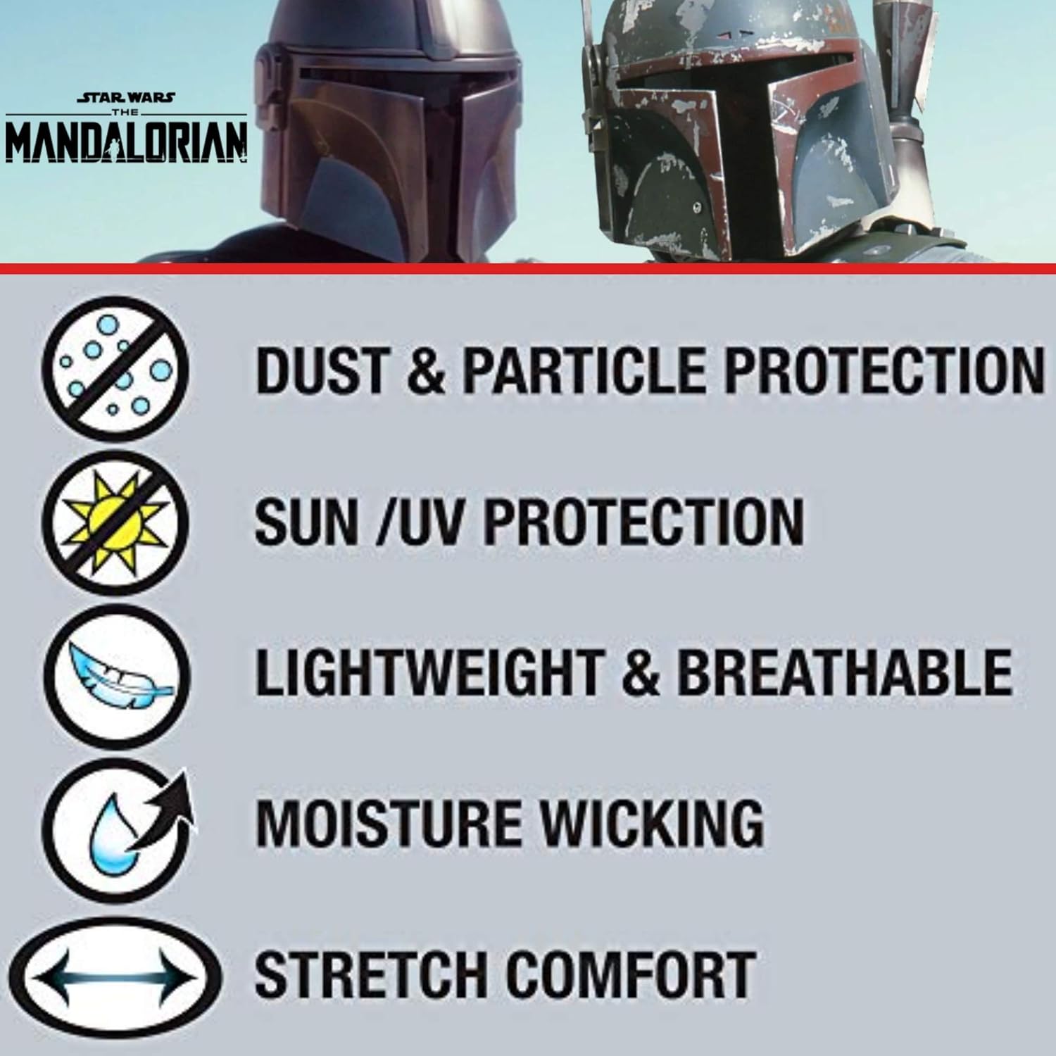 Concept One Star Wars Boba Fett Multi-Purpose Neck Gaiter Scarf Bandana, Green, One Size at  Women’s Clothing store