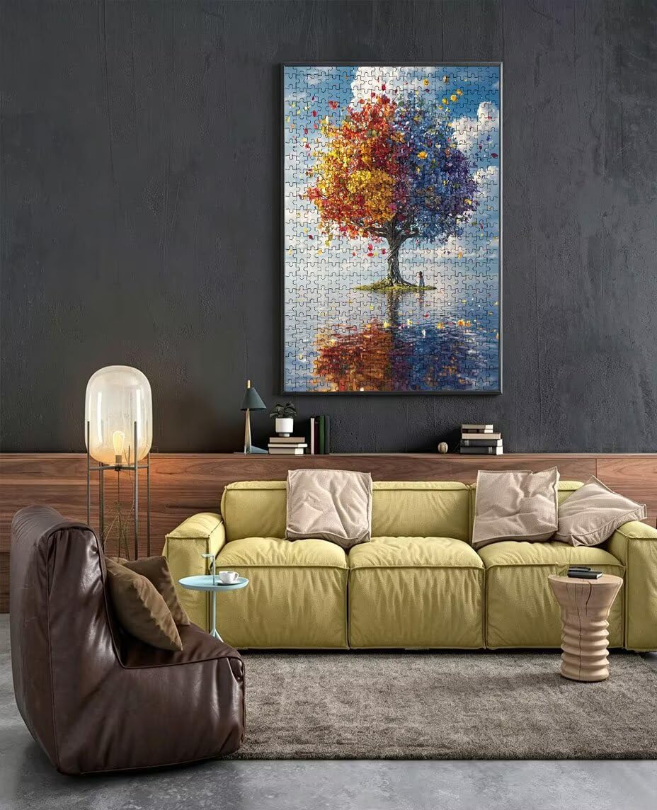 Puzzle 5000 sztuk, puzzle dla dorosłych z jeziorem 5000, puzzle klasyczne edukacyjne, drewniane puzzle, niemożliwe wyzwanie, do dekoracji ścian domu, prezent BXHZW1-374