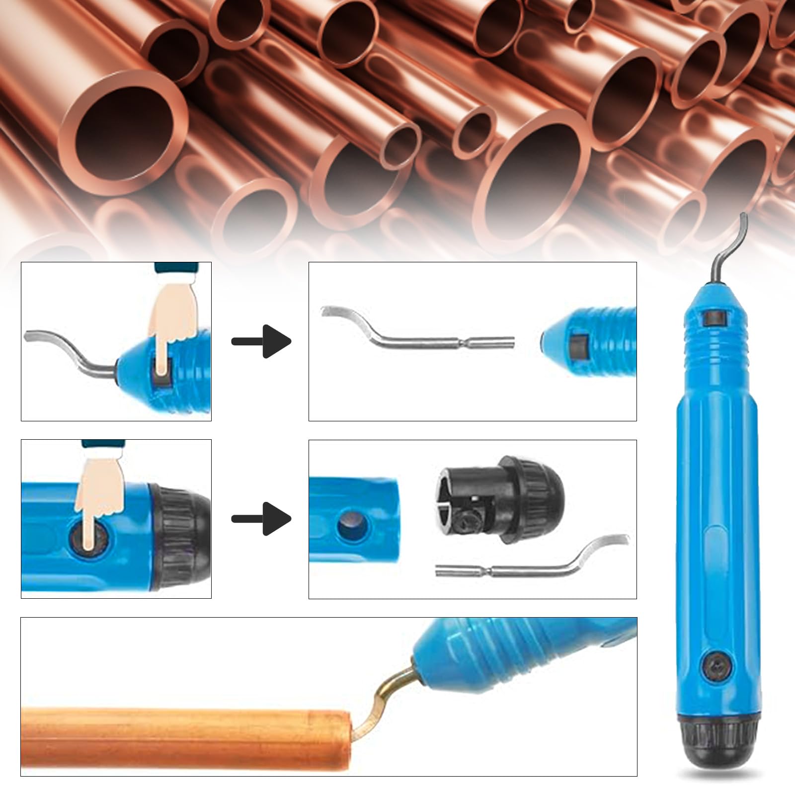 VEVOR Pex Expansion Tool Kit Tube Expander 3 Expander Heads 1/2-in 3/4-in 1-in SDGG3PEXTYPEA6BJXV0 At - Foto 13