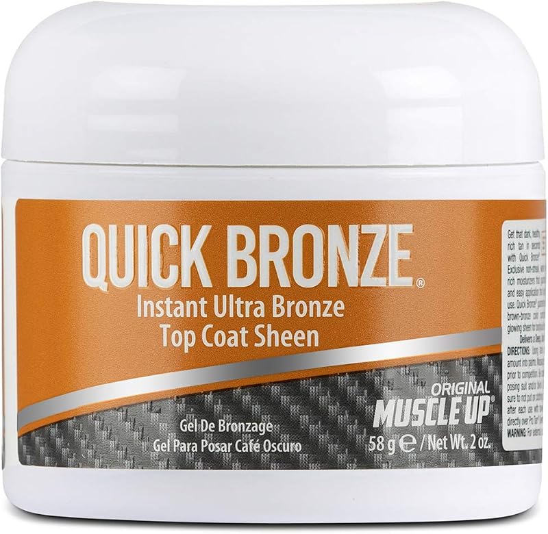 Pro Tan Quick Bronze Top Coat Sheen Gel de Pose Marrom Escuro, Cor Instantânea, 56 g