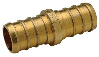 ZURN PEX QQC33GX Pex Brass Coupling, 1/2" Barb