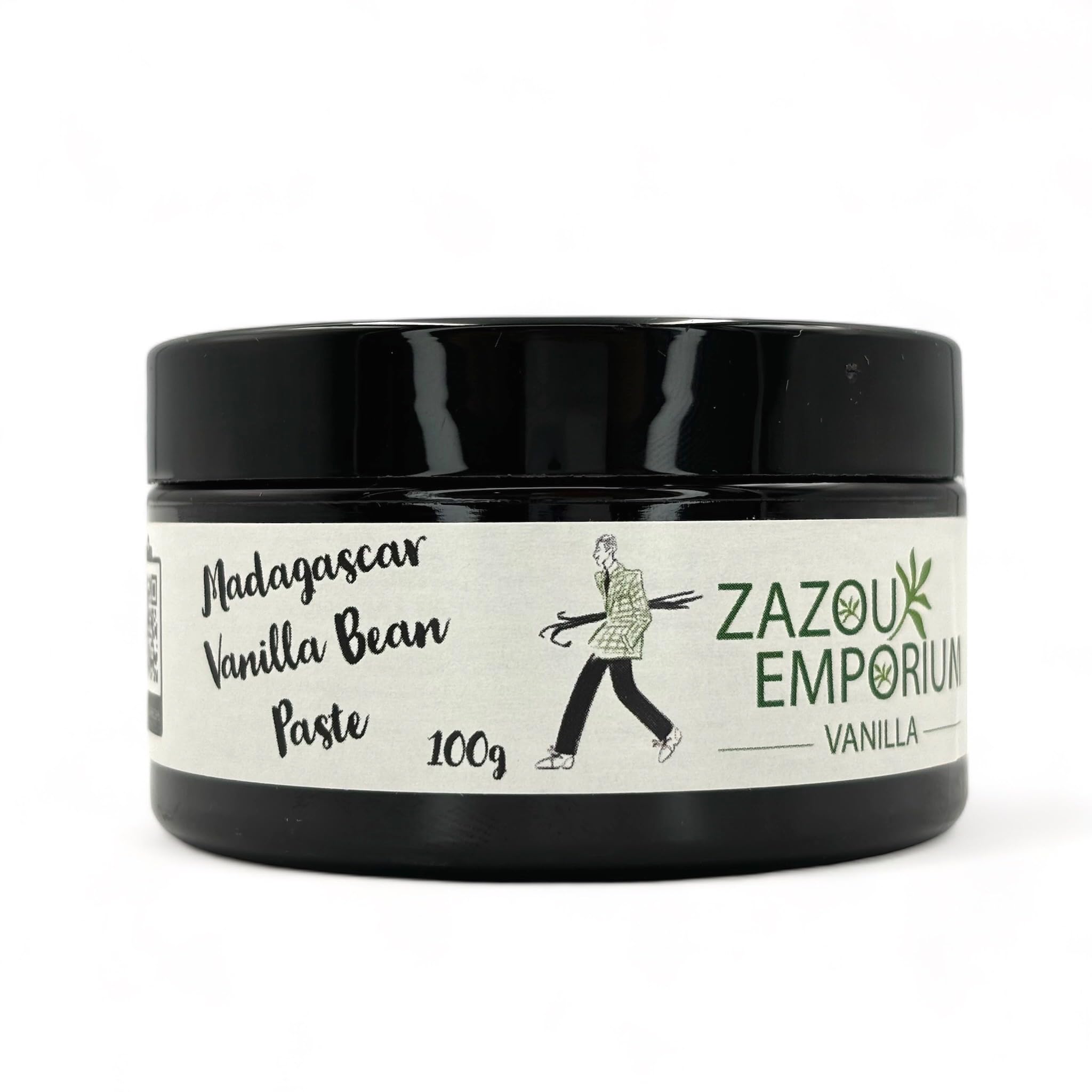 Zazou Emporium - Vanilla Bean Paste - 100g - For Chefs and Home Cooking - Made with Pure Madagascar Vanilla -Madagascan Vanilla Bean Paste
