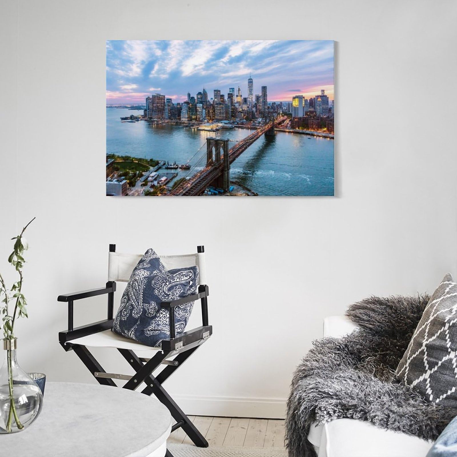 Amazon.co.jp: ニューヨーク市マンハッタンブルックリン橋の風景