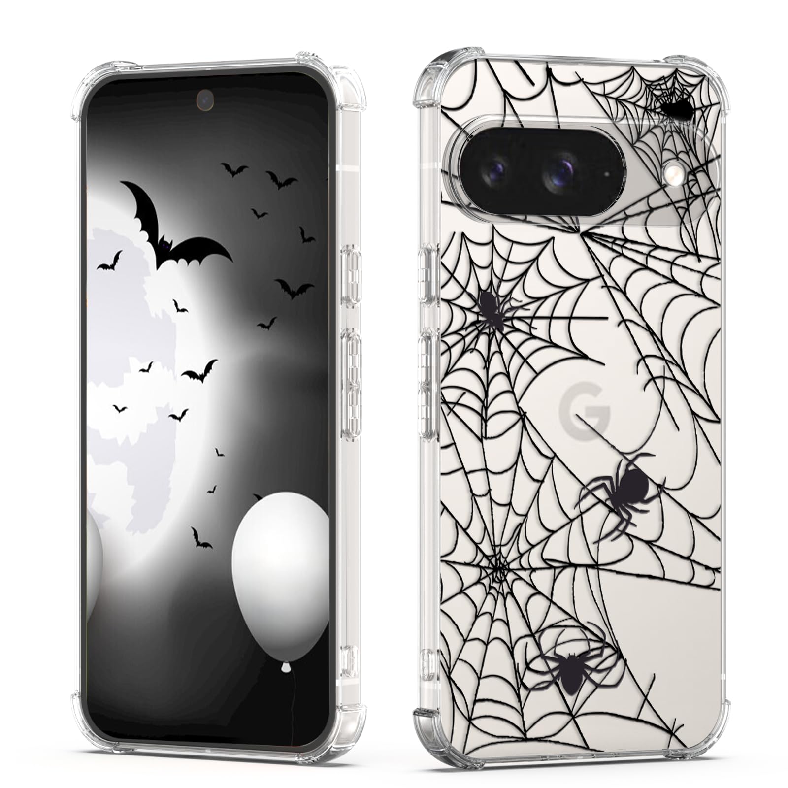 Coque Google Pixel 9 Halloween en TPU transparent anti-rayures - 8