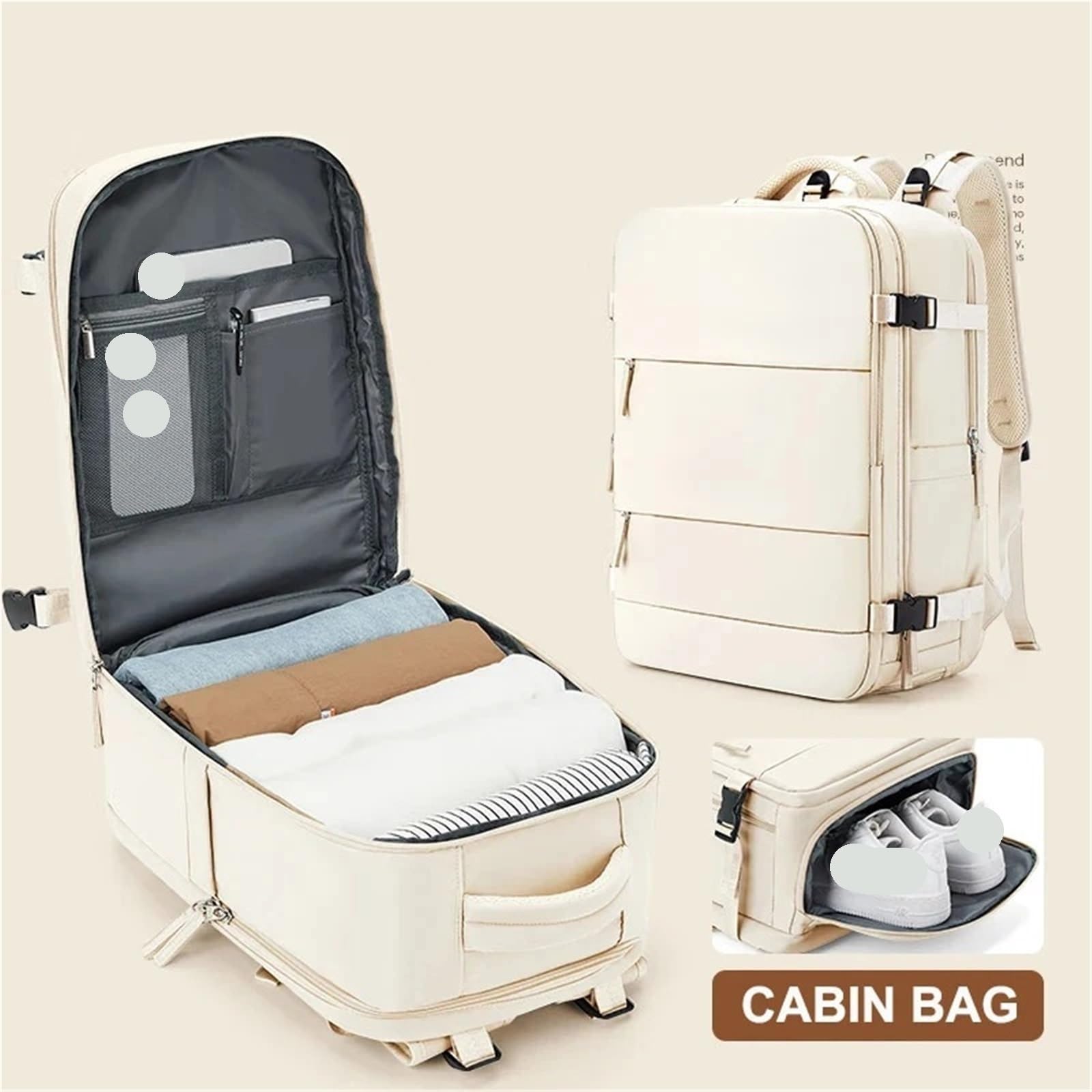 Handgepäck Handgepäck Reiserucksack Kabinentasche Reise Laptop Rucksack Flugzeug Handgepäck