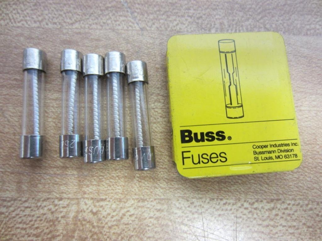 Bussmann MDL3 Buss Fuse 3A 250V MDL3 (Pack of 5) by