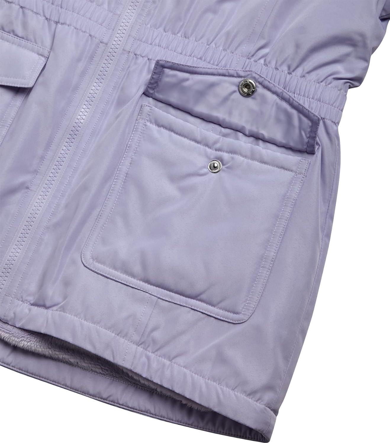 DKNY Girls Winter Jacket - Cozy Sherpa Fur Lined Weather Resistant Anorak Jacket - Full Zip Hooded Jacket for Girls - Image 6