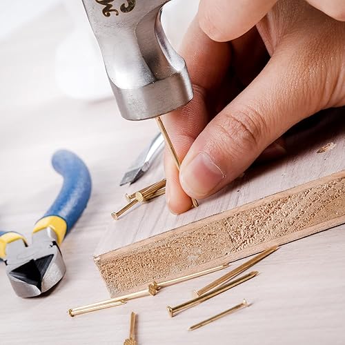 Miniatura 47 de Mr. Pen - Kit surtido de uñas, 600 unidades, 4 tamaños, plateadas, uñas pequeñas para colgar imágenes, uñas de acabado Plateado