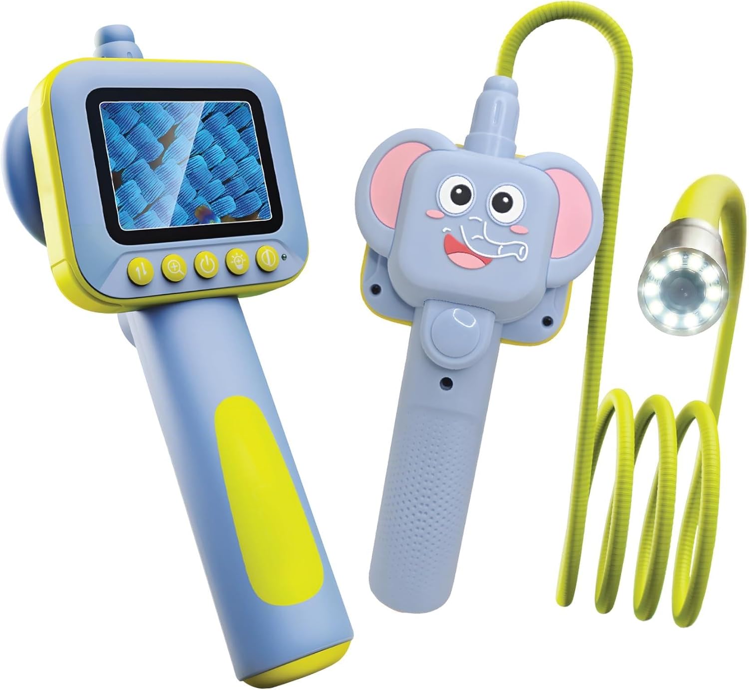 Kids Borescope Snake Camera with Light, Ages 4-12 Kids Endoscope for Photo and Video with LED Lights, Science Kits STEM Toys Gift for Boys & Girls, Ideal for Outdoor Nature Exploration (Blue)
