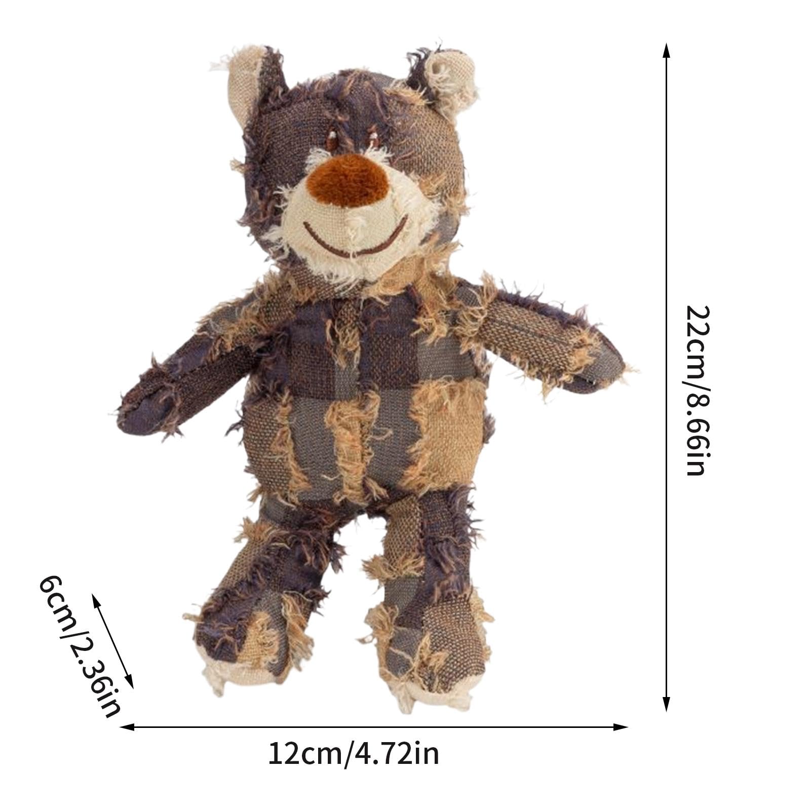 Giocattolo Cigolante Per Cani A Forma Di Orso - Peluche Resistente Con Suono - Foto 3