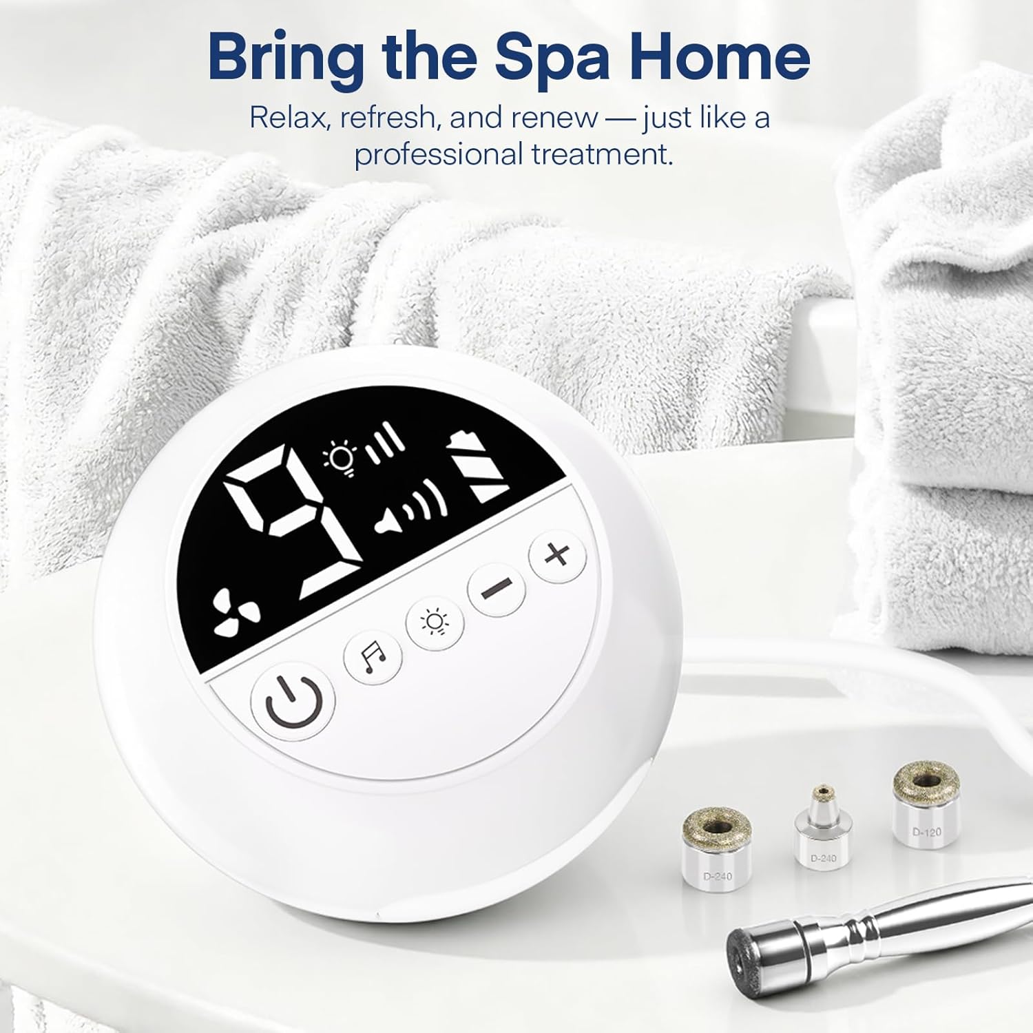 TopDirect Mini Microdermabrasion Machine, Portable Diamond Dermabrasion Device with Adjustable Suction, for Blackhead Removal, Exfoliation, Glowing & Smooth Skin Care at Home - Image 2