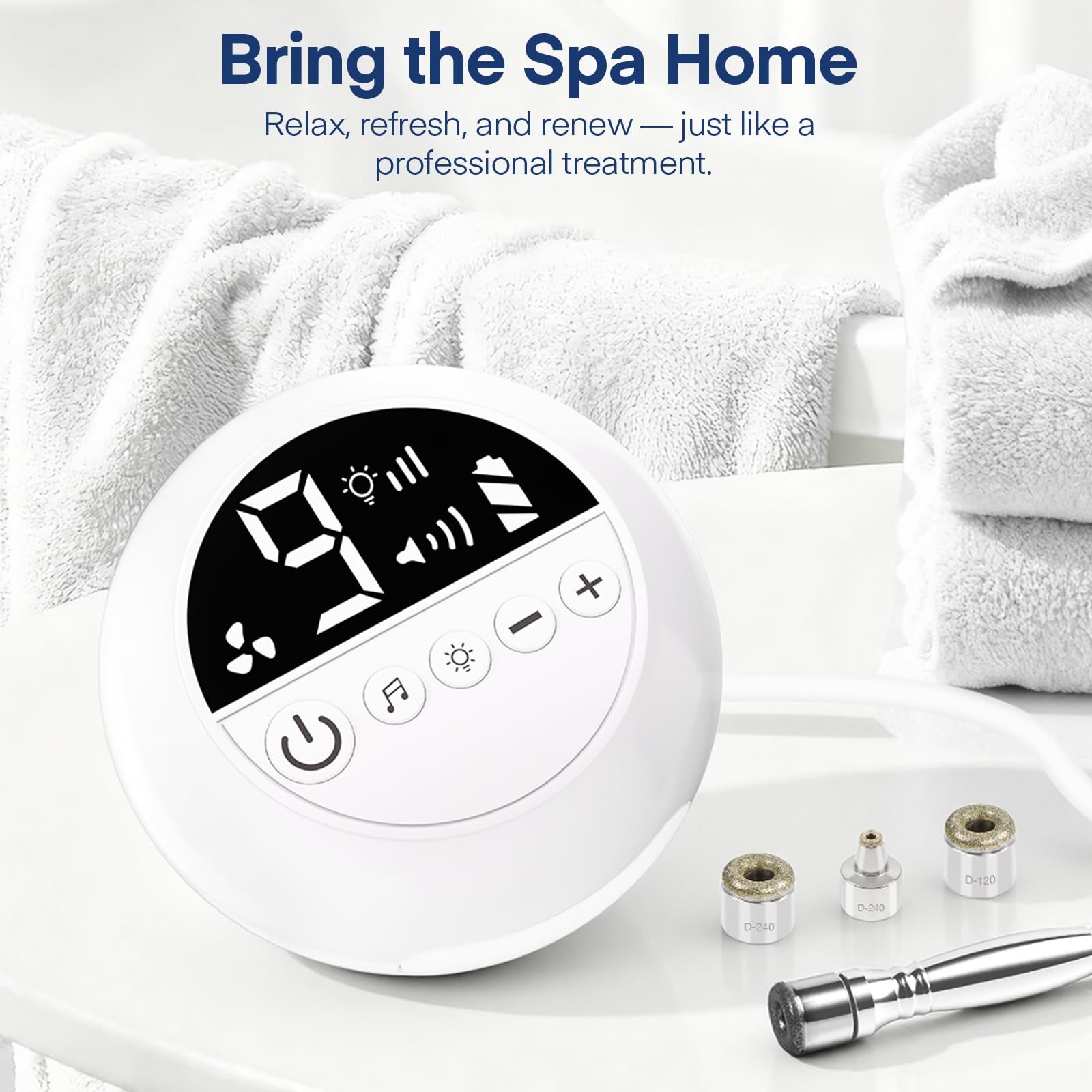 TopDirect Mini macchina per microdermoabrasione, dispositivo portatile per dermoabrasione diamantata con aspirazione regolabile, per rimozione di punti neri, esfoliazione, cura della pelle luminosa e