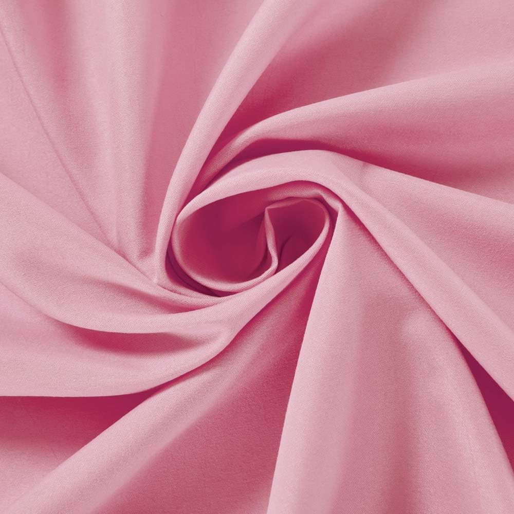 Janluxe Bed Pillow Covers 1500 Series Brushed Microfiber Pillowcase Pack of 2 (20" x 40" King Pillowcase, Light Pink)