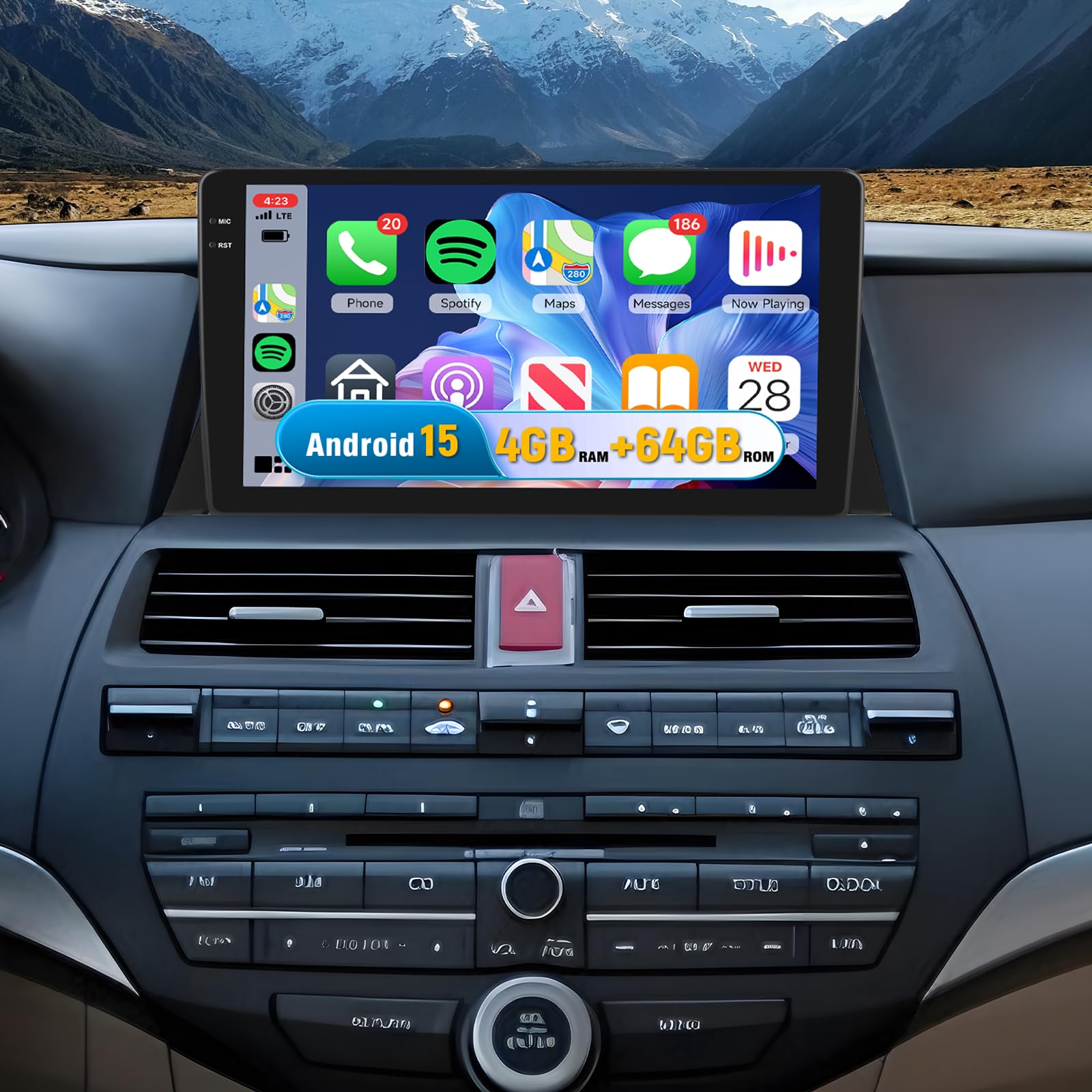 Amazon.com: 5Ghz WiFi [4G+64G] Android 15 Car Radio for Honda