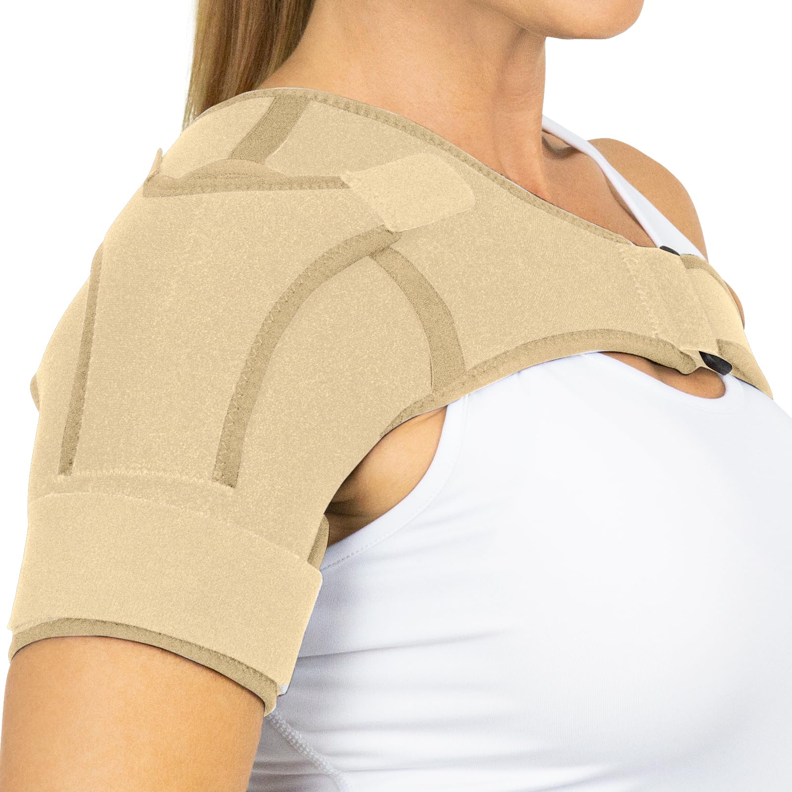 Vive Shoulder Brace for Women Men - Injury Recovery Compression Support Sleeve - for Rotator Cuff Injuries Arthritis