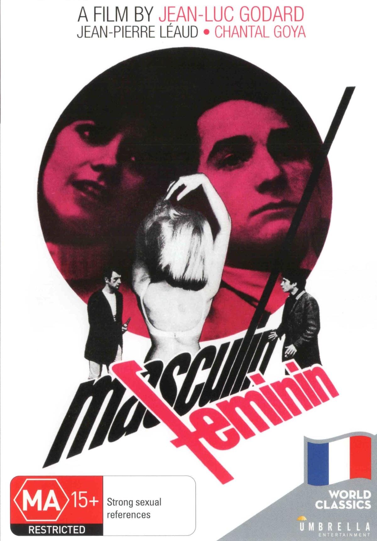 DVD Masculin Feminin de Jean-Luc Godard colección clásica edición australiana