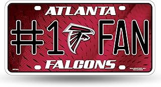 Rico Industries NFL Unisex-Adult #1 Fan Metal License Plate Tag