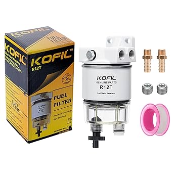 Amazon | Kofil R12T 燃料水分離器 マリン燃料フィルター/水分離