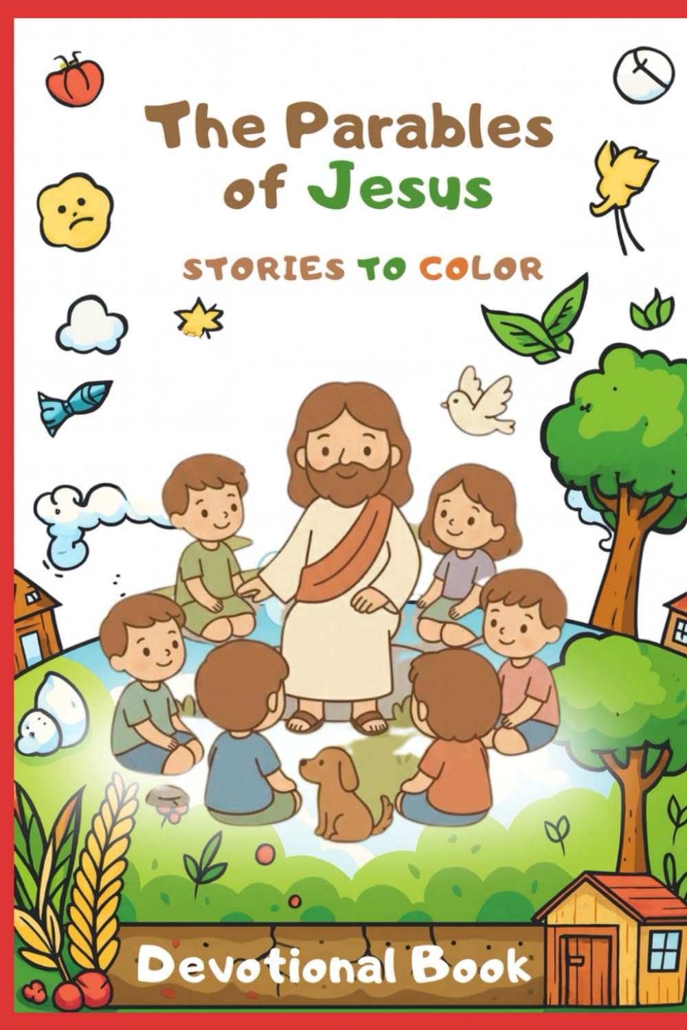 The Parables of Jesus: Stories to Color (Devotional Book)