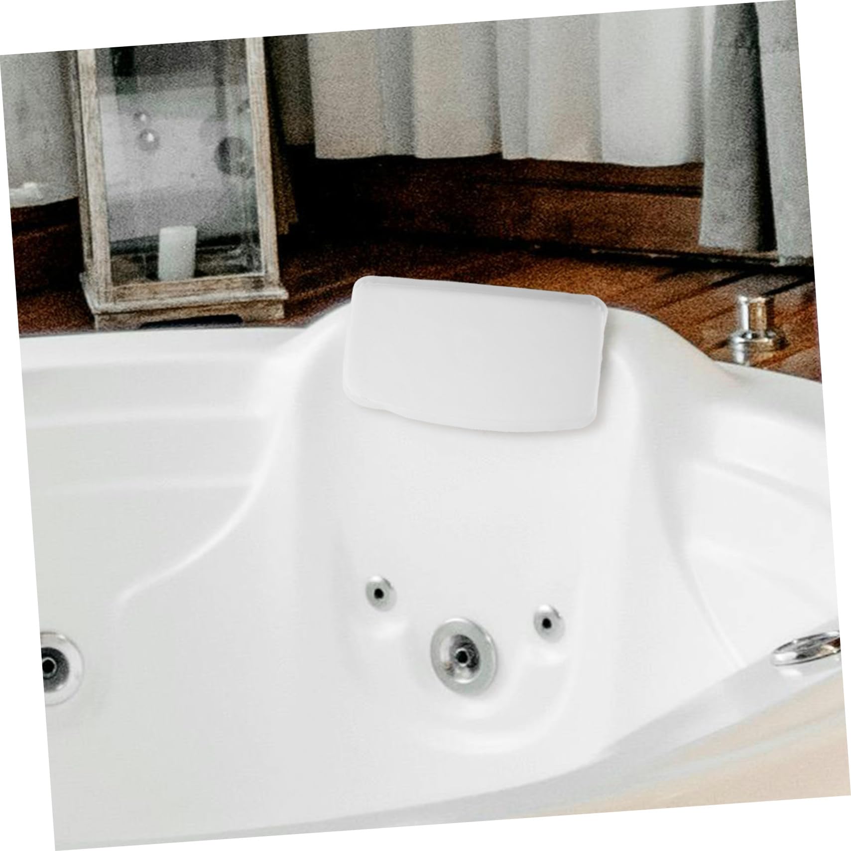 Homoyoyo 2 Pezzi Cuscino Bagno in con Ventose Antiscivolo Supporto Ergonomico per e Spalle Adatto per Vasche Bagno Standard Comfort e Sicurezza Spa