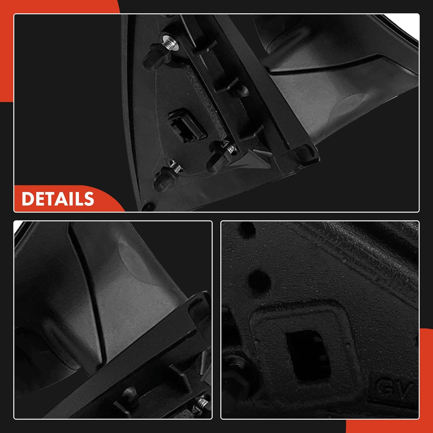 A-Premium Passenger Side Power Door Mirror - Compatible with Kia Optima 2012-2013 - Heated Power Folding Black Outside Rear View Mirror w/Turn Signal - Replace# 876204C020