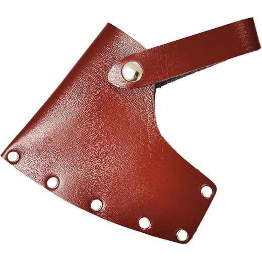 Enakshi (LABEL) Creations Axe Head Sheath Hatchet Covers Protect Cover Sleeve with Loops Axe Head Cover BrownSporting Goods|Outdoor Sports|Camping & Hiking|Camping Knives & Tools|Camping Hatchets