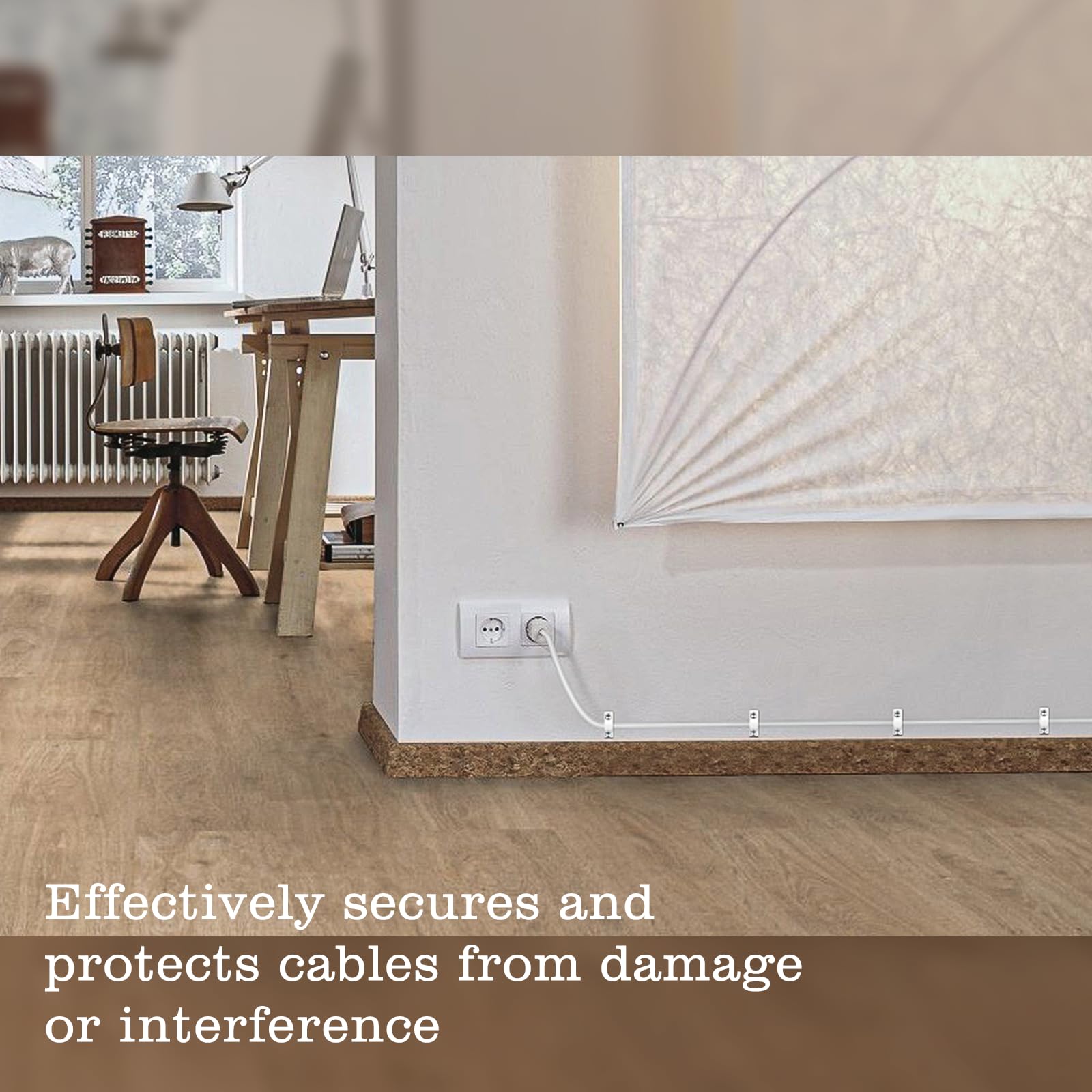 Wire Shelf Clips - Wall Mounted & Secure -6