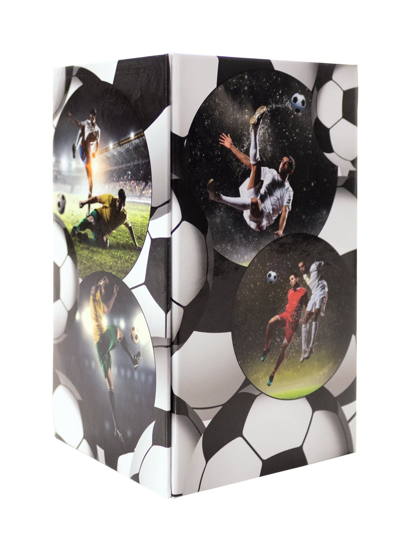 HERMA 19732 Football Pencil Holder Foldable Sturdy Cardboard Desk Pen Holder for Girls & Boys Rectangular Pen Cup for Coloured Pencils Markers - Image 2