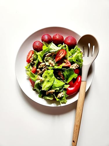 Miniatura 3 de Juego de utensilios de cocina de silicona antiadherente con soporte, mango de madera, utensilios de cocina de silicona.