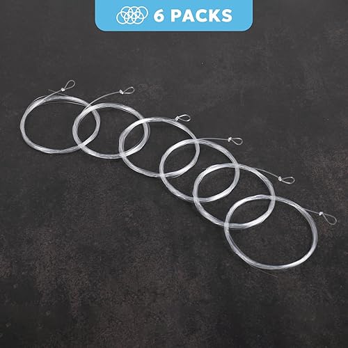 Miniatura 78 de SF Lazo preatado para pesca con mosca, líder cónico de nailon transparente trucha de agua dulce y salada Permiso de pescado de hueso de salmón