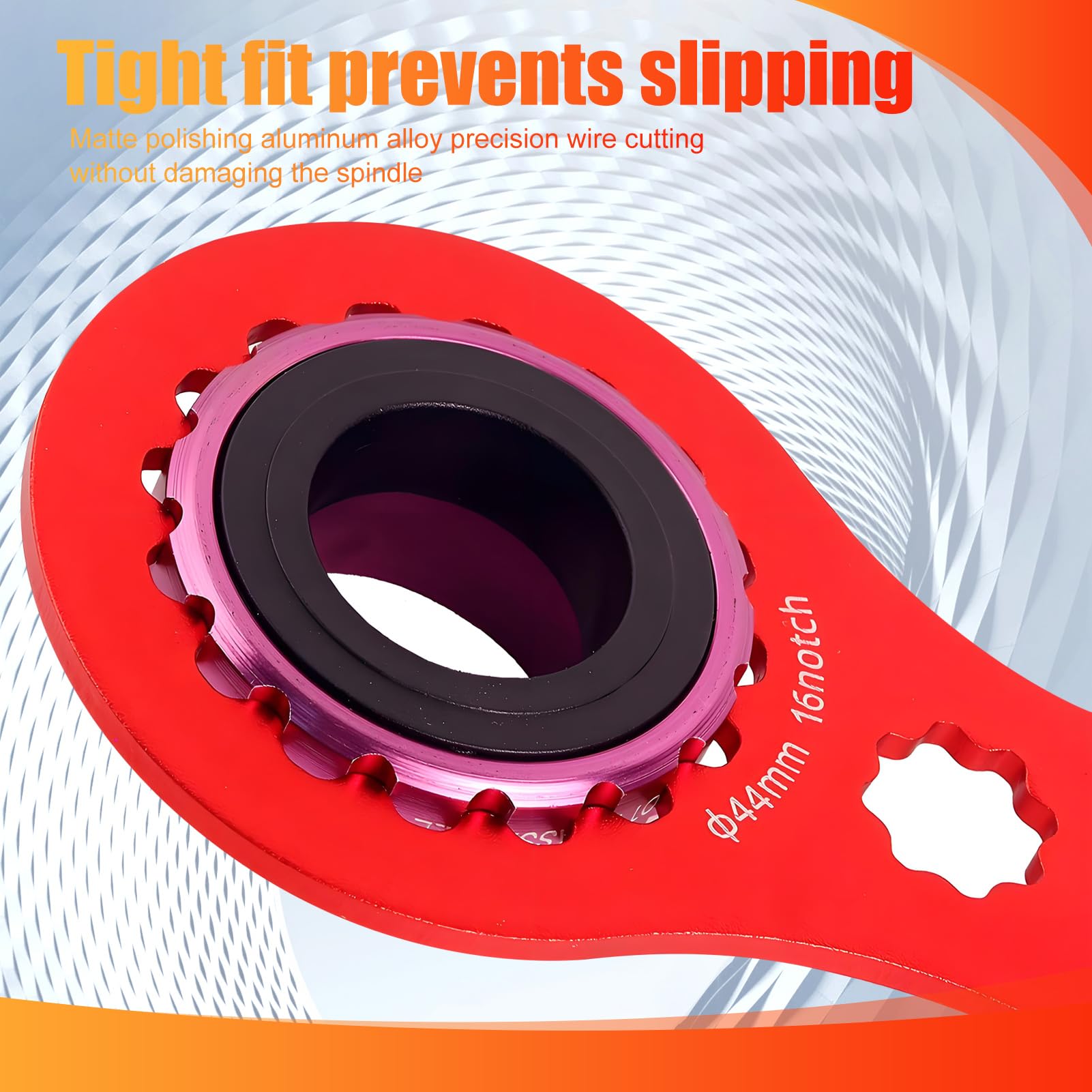sofun Herramienta Centerlock roja – Llave de pedalier para reparación de bicicletas, compatible con Shimano XT/SLX y SRAM Dub, para desmontar pedalier y discos de freno