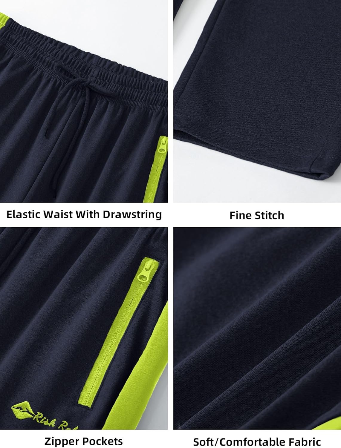 Riskrole Men’s Tracksuits Sweatsuits Set 2 Pieces Casual Athletic Jogging Suits Zip up Outfits - Image 6