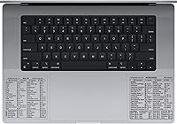 Vista 9 de TEACHUCOMP Adhesivo de atajos de teclado para Mac OS Plus Microsoft Word y Excel (para Mac/MacBook), ayuda de entrenamiento, hoja de trucos, vinilo