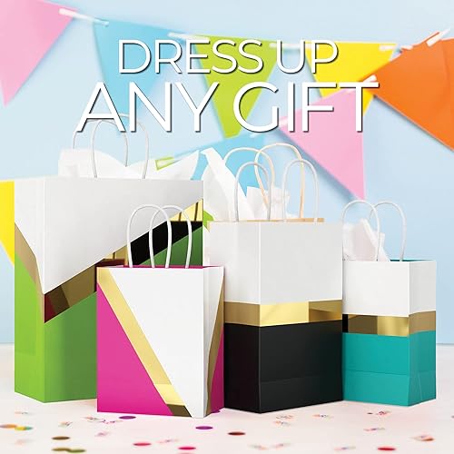 Miniatura 8 de Bolsas de regalo de diseño con asas, varios tamaños y colores, bonitas bolsas de regalo de lujo, bolsas de bienvenida de boda, regalo de novia o