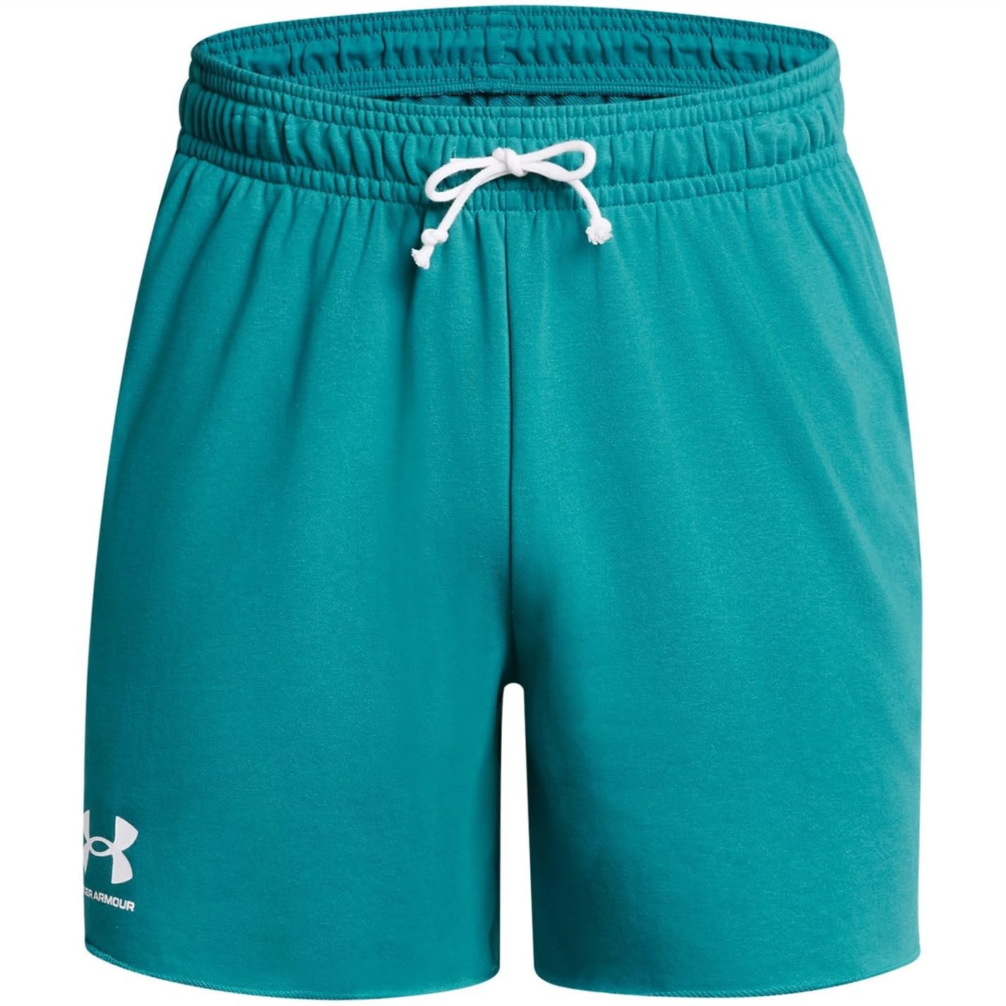 Under Armour Men's (464) Circuit Teal / / Onyx White Underarmourrivalterry6inshortsbluel