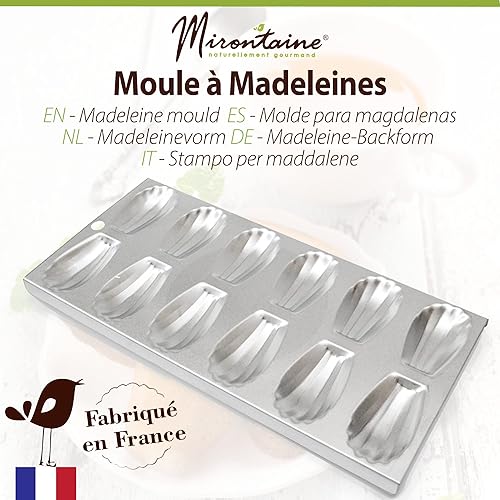 Miniatura 2 de Molde de estaño Madeleine 12 impresiones